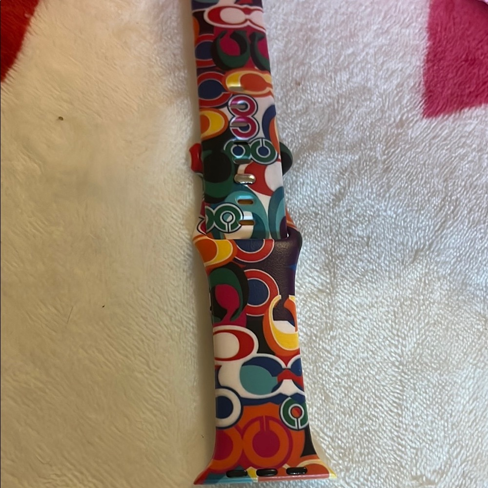 Coach Colorful Poppy patterned Strap Band., fit’s a iPhone watch 42/44/45/49 mm.